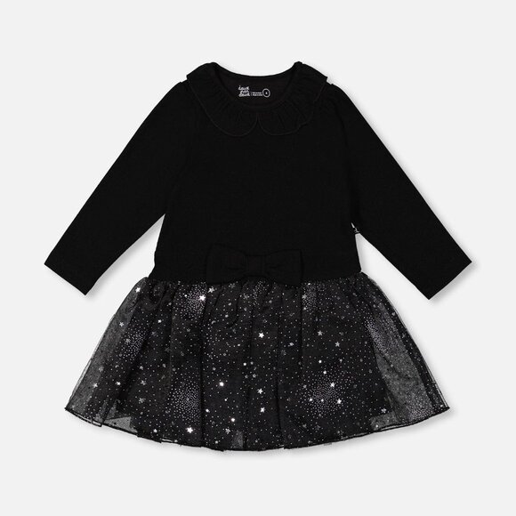 deux par deux Other - Deux par Deux Bi-Material Dress With Glittering Skirt Black Size 66